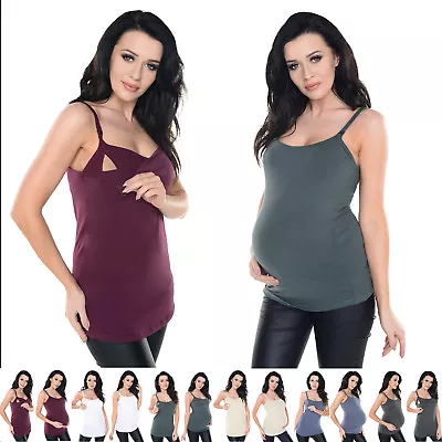 £7.99 • Buy Purpless Maternity Pregnancy & Nursing Camisole Top With Bust Support Panel 8028