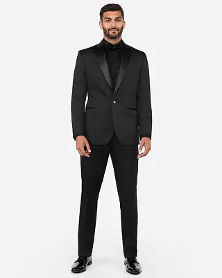 New Express $118 Black Classic Tuxedo Pant Sz 33/32 • $59.99