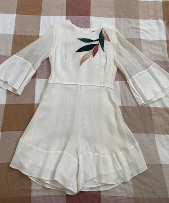 $10 • Buy Country Road Embroidered Mesh Jumpsuit Size 10