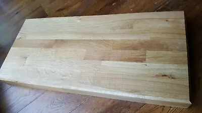 £29 • Buy Large Solid Oak Wood Chopping Board Butchers Block 50cm X 30cm X 4cm
