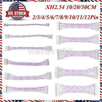 JST-XH2.54mm Pitch Connector Cable Female To Female 2/3/4/5/6/7/8/9/10/11/12 Pin • $6.89