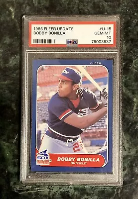 1986 Fleer Update #U-15 Bobby Bonilla RC PSA 10 GEM MT Pop. 42 • $115