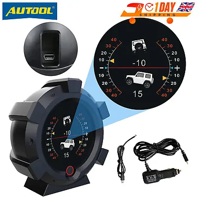 AUTOOL Car 4x4 Inclinometer Provide Slope Angle Speed Satellite Timing GPS Meter • £49.99