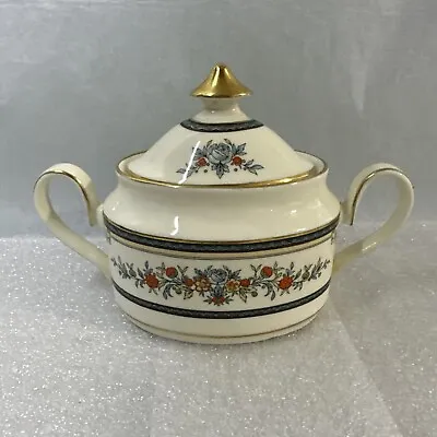 Minton Stanwood Gold Trim Sugar Bowl With Lid • $34.95