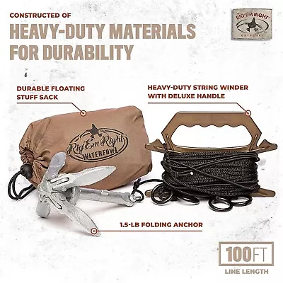 Rig'Em RIght Waterfowl Step-Up Jerk Rig Decoy Ultimate Motion Device BRAND NEW • $37.99