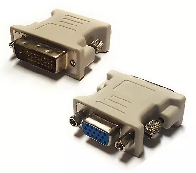 DVI-I 24+5 Pin Dual Link Male To VGA Female Adapter Converter LCD Monitor PC • $5.95