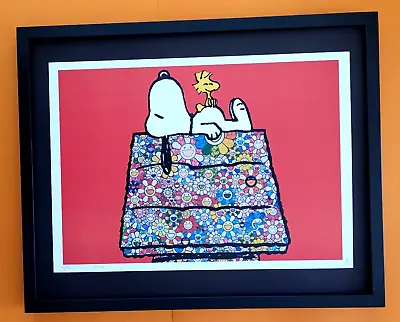 Death NYC Large Framed 16x20in Pop Art Certified Graffiti Snoopy Murakami FL • $250