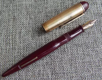 Vintage Whal Eversharp Fountain Pen 14k Flex Nib Gold Filled Cap #2343 • £64.60