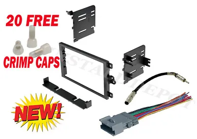 $18.25 • Buy Complete Stereo Radio Install Dash Kit Double + Wire Harness And Antenna Adapter