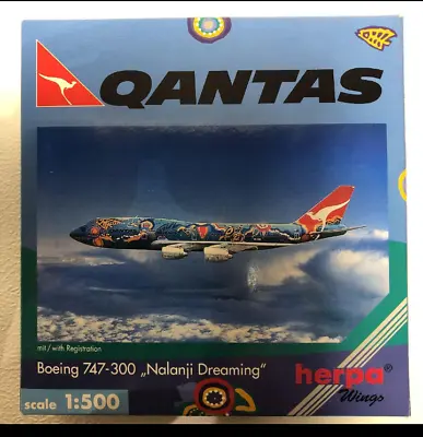 Herpa 1/500 Qantas B747-400 Airplane Collectable Expedited Shipping Japan • $34.90