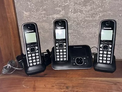Panasonic KX-TG6621E Digital Cordless 4 Four Handsets Phone W/ Answering Machine • £12