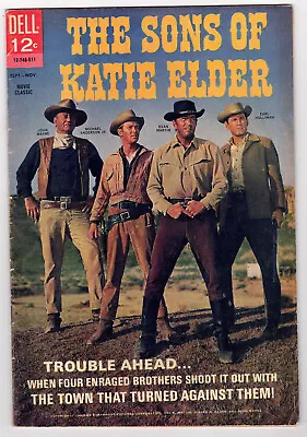 THE SONS OF KATIE ELDER John Wayne Photo Movie Classics Dell Sept-Nov 1965 (FN-) • $6.99