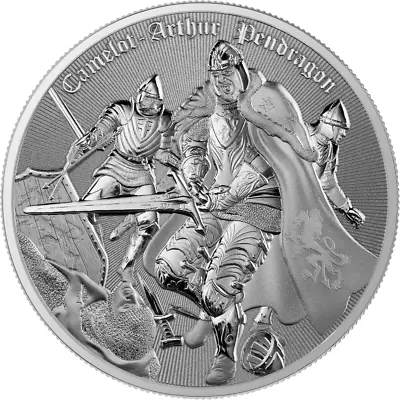 2023 Niue Camelot Arthur Pendragon 1 Oz Silver BU Coin In Capsule Mintage 10000 • $52
