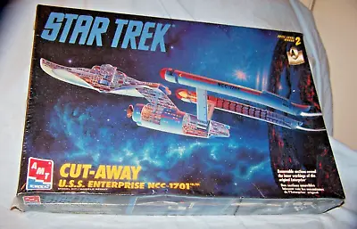 Sealed 1995 AMT/Ertl Star Trek Cut-Away USS Enterprise NCC-1701 Model Kit • $40