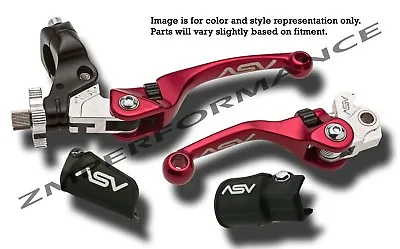 Yamaha Yfz450 07 - 18 F4 Asv Clutch And Brake Levers Red Pair Pack Kit • $227