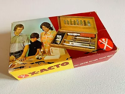 $30 • Buy Vintage X-ACTO No. 1076 Craft Tool Set With Box