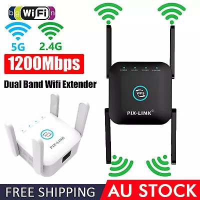 300/1200Mbps Dual Band 5G Wifi Extender Wireless Repeater Range Booster Router • $38.60