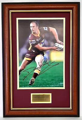 $69.99 • Buy Darren Lockyer Signed Action Photo Framed Brisbane Broncos Legend Memorabilia