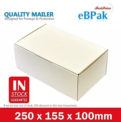 100x Mailing Box 250 X 155 X 100mm Shipping Carton For 1KG 3KG Satchel Bag • $59.50