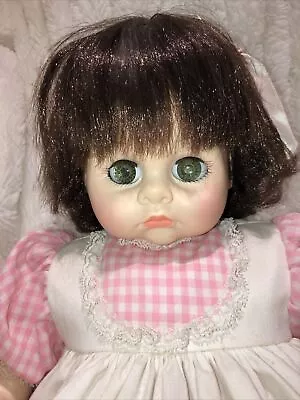 Vintage 1977 Madame Alexander 18” PUDDIN DOLL Green Sleep Eyes With Cryer Box • $19.99