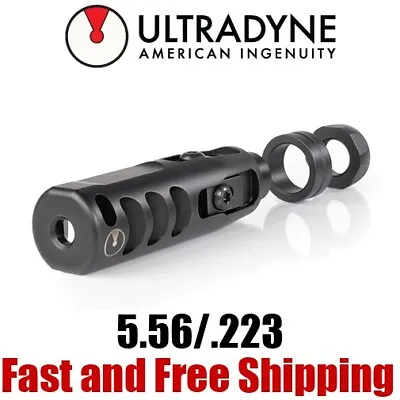 Ultradyne 5.56/.223 Stainless Steel X1 Tunable Muzzle Brake/Compensator - 1/2-28 • $198.95