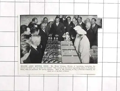 1929 Mr Walter Guinness Visits National Egg Packing Station At Hungerford • £6