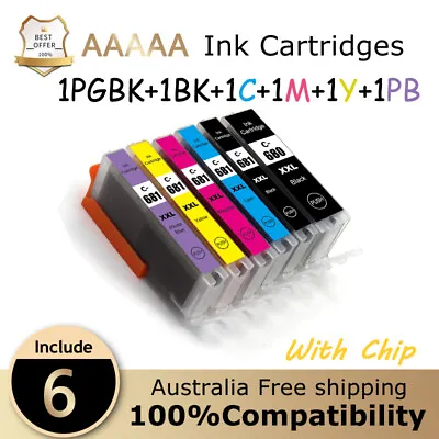$36.89 • Buy 6x Ink Cartridges PGI-680 CLI-681 XXL For Canon TS8160 TS8260 TS8360 TS9160 6360