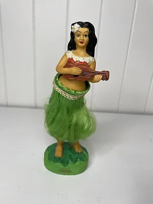 VINTAGE Aloha Hawaii Bobble HULA GIRL Ceramic Dancer Ukulele Accoutrements 98’ • $28.88