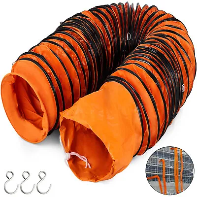 VEVOR 7.5m Duct Hose 25ft PVC Flexible Hose For 8  Extractor Fan Blower • $32.99