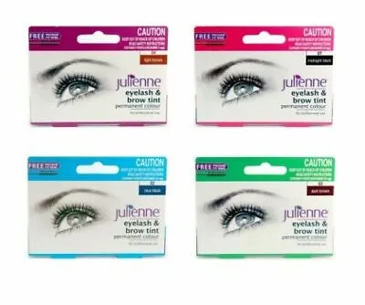 Julienne Professional Tinting Eyelash & Eyebrow Dye Tint Lash Kit All Colours • £4.45