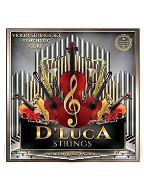 D'Luca Synthetic Core (Perlon Core) With Ball End Violin Strings Set 4/4 • $19.95