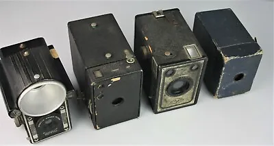 $45 • Buy KODAK Box, Agfa, Spartus Cameras Lot Of 4: Hawkeye Blue Model 2A, 116, B-2 