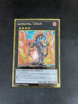 Lavalval Chain Yu-gi-oh! Gold Rare 1st Ed Pgl2-en044 • $3.71