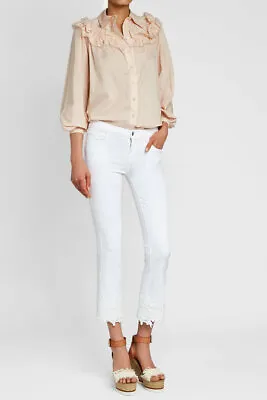 £53.35 • Buy SEE BY CHLOÉ Cotton Voile Blouse Shirt, Size 40 (US Size 4-6) NWT