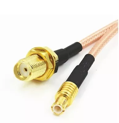 SMA Female To MCX Male Straight Connector Pigtail 15cm RG316 Cable • £4.65