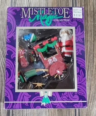 Vintage Mistletoe Magic Collection Christmas Ornament  Santa Train • $8.99