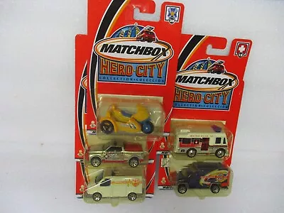 Matchbox China Superfast 2003 Hero City Lot Of 5 Emergency Vehicles Carded • $3.95