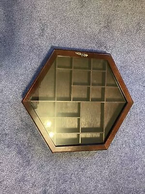 Vintage Enesco Hanging Curio Display Case Cabinet • $80