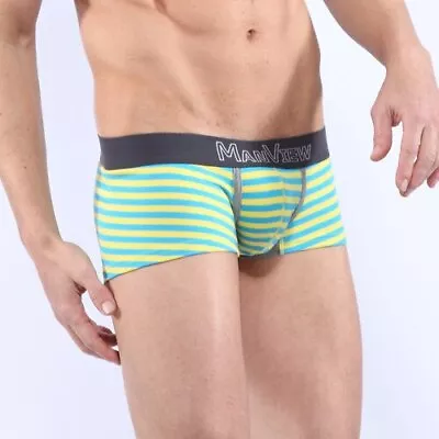 MANVIEW M21-2 Boxer Briefs Underwear Pouch Mesh Menswear Designer Underpants • £7.49