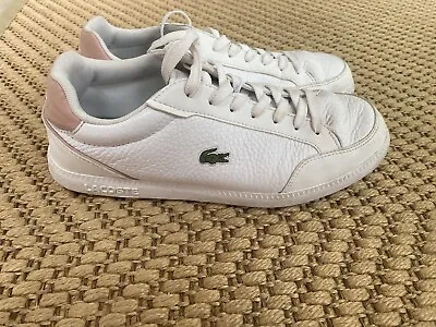 £35 • Buy Lacoste Graduate White Leather Trainers Size 6.5