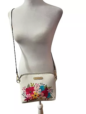 Nicole Lee Nicole Lee Floral Girl White Purse Crossbody Bag • $14.96