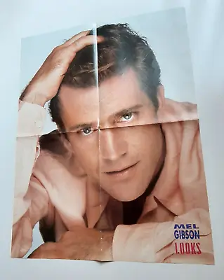 Mel Gibson Poster Elvis On Reverse 1980s Or 90s Vintage 4 Page • $16.31