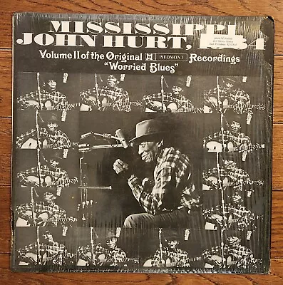 MISSISSIPPI JOHN HURT 1964 Worried Blues Vol.II Orig LP Piedmont Vinyl In Shrink • $59.99