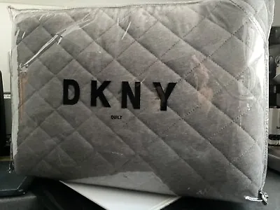 Grey Quilted Bedspread 250x260cm  DKNY New • £79.99