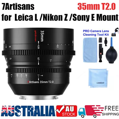 $499.99 • Buy 7Artisans Cine Lens Full Frame 35mm T2.0 Lens For Leica L Nikon Z Sony E Mount 