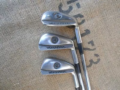 $10 • Buy DUNLOP MaxPower 3,4,PW Vintage Blade Iron Options ⛳ Steel ⛳ YOU CHOOSE