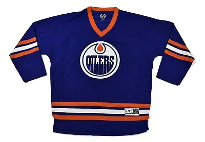 NHL Mens Edmonton Oilers Sewn Hockey Jersey NWT S/M • $19.99