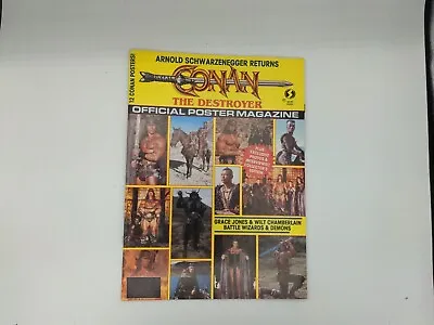 £16.11 • Buy Arnold Schwarzenegger Conan The Destroyer Official Poster Magazine 12 Posters!
