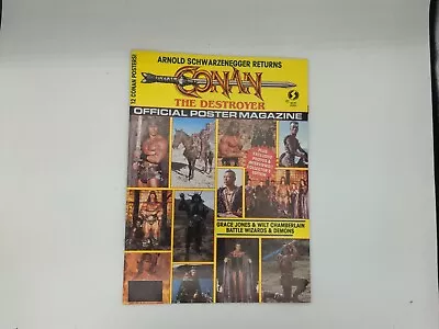 £16.11 • Buy Arnold Schwarzenegger Conan The Destroyer Official Poster Magazine 12 Posters!