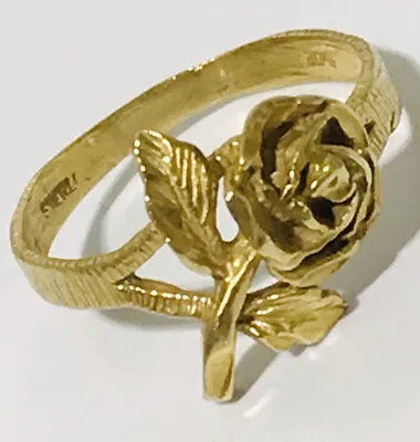 Vintage / Antique H. STERN 10K Solid Yellow Gold H  Ring Band 2.4g  Size 5.75 • $390